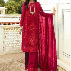 Pakistani Salwar Suits with Heavy Embroidery Works